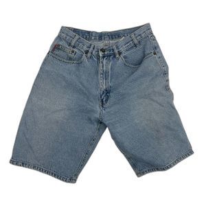 Bugle Boy 90s Vintage Blue Jean Denim Shorts Mens Size 31